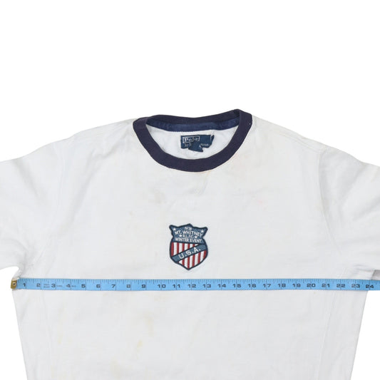 Womens UK Size M Polo Ralph Lauren White Pullover Sweatshirt