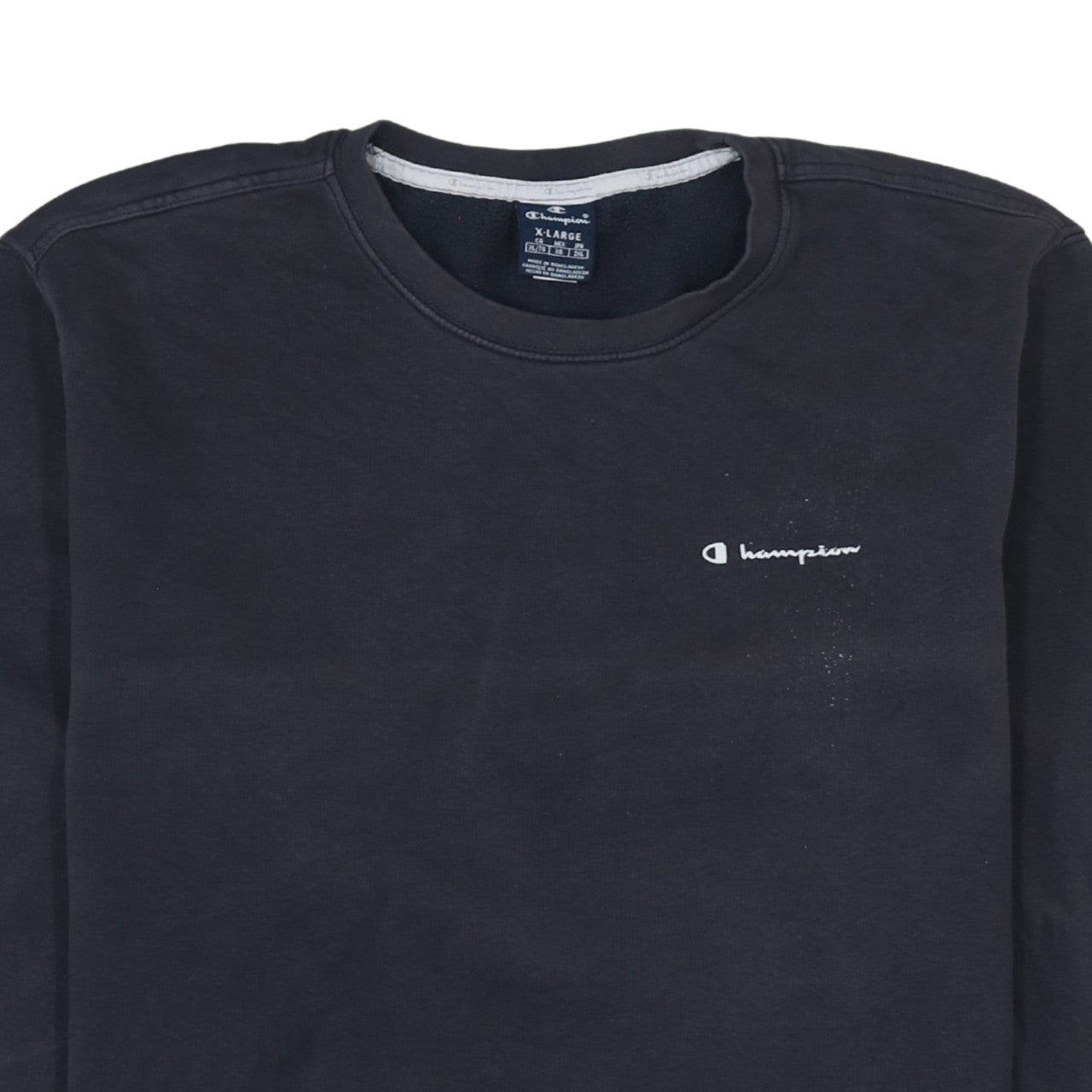 Mens UK Size XL Champion Black Pullover Sweatshirt