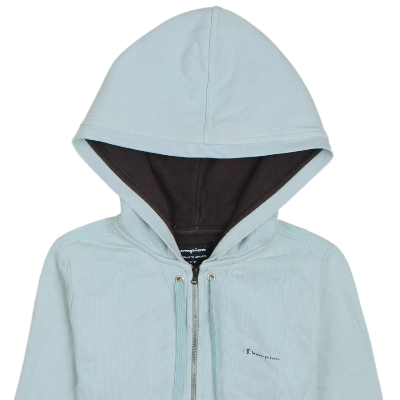 Womens UK Size S Champion Blue Full Zip Hoodie