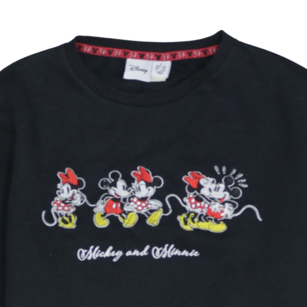 Womens UK Size S Disney Black Pullover Sweatshirt