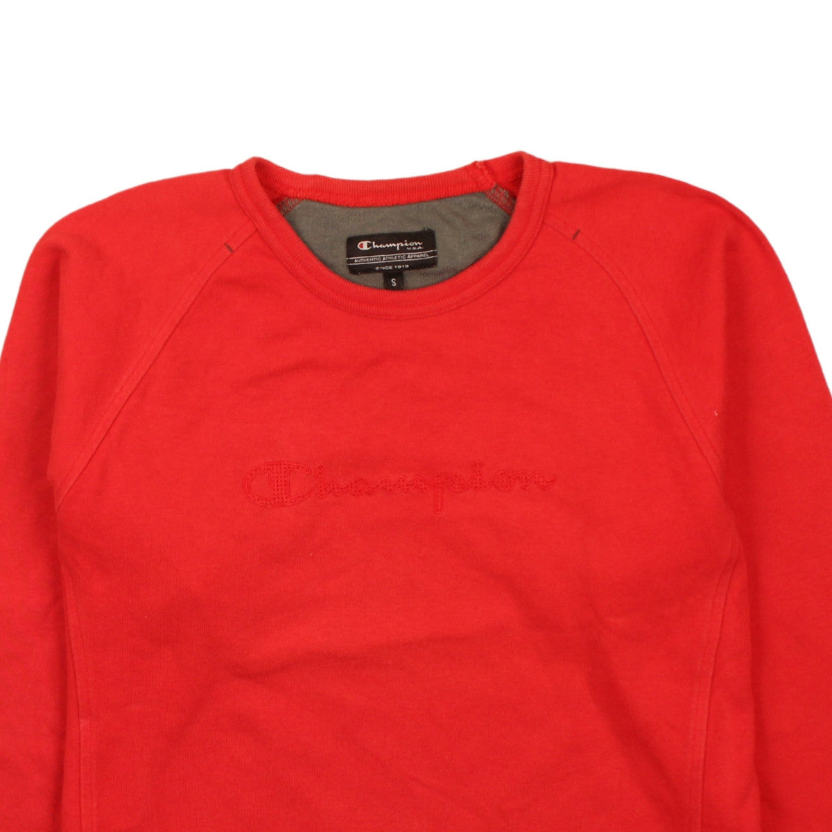 Mens UK Size S Champion Red Pullover Sweatshirt