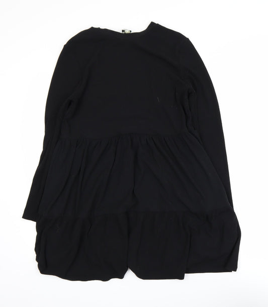 Miss Selfridge Women’s Black Long Sleeve Swing Dress Size 12