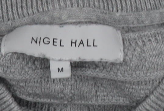 Mens UK Size M Nigel Hall Grey Pullover Jumper