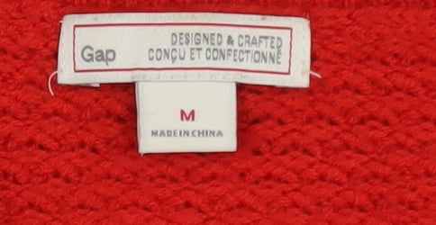 Womens UK Size M Gap Red Pullover Jumper