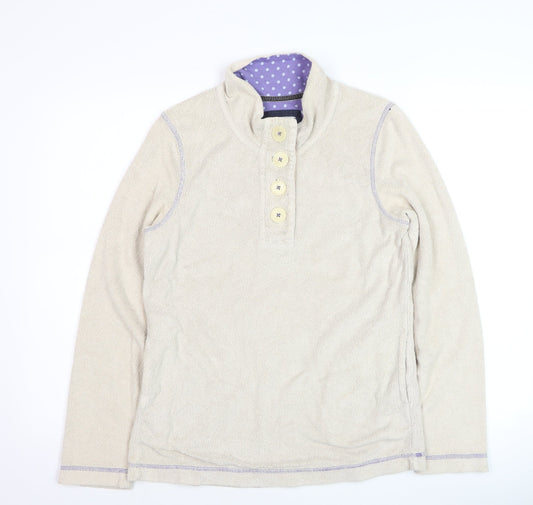 Womens UK Size 8 Boden Beige Henley Jumper