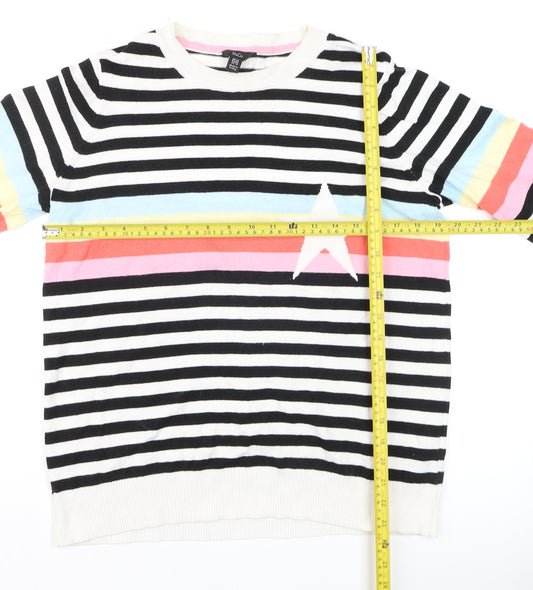 Womens UK Size 14 M&Co Multicoloured Pullover Jumper
