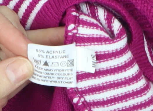 Womens UK Size S Lovell Pink Cardigan Jumper