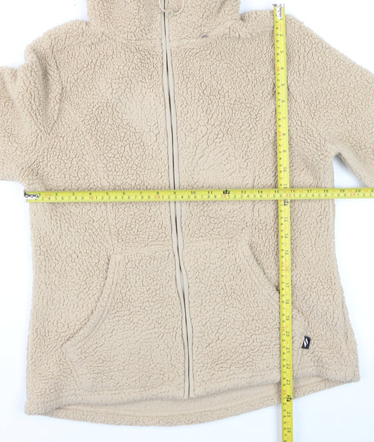 Womens UK Size S Skechers Beige Full Zip Hoodie