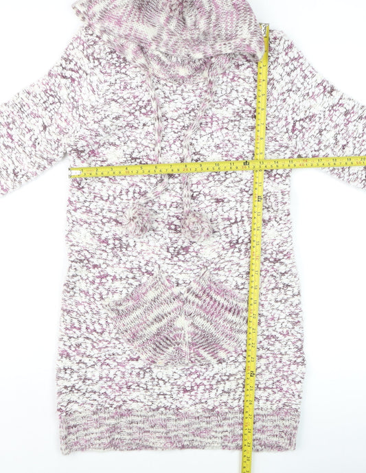 Womens UK Size 10 Stella Multicoloured Tunic Jumper