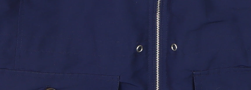 Womens UK Size 16 Papaya Blue Parka Coat