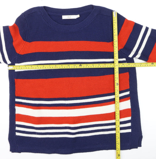 Womens UK Size M Isle Multicoloured Pullover Jumper