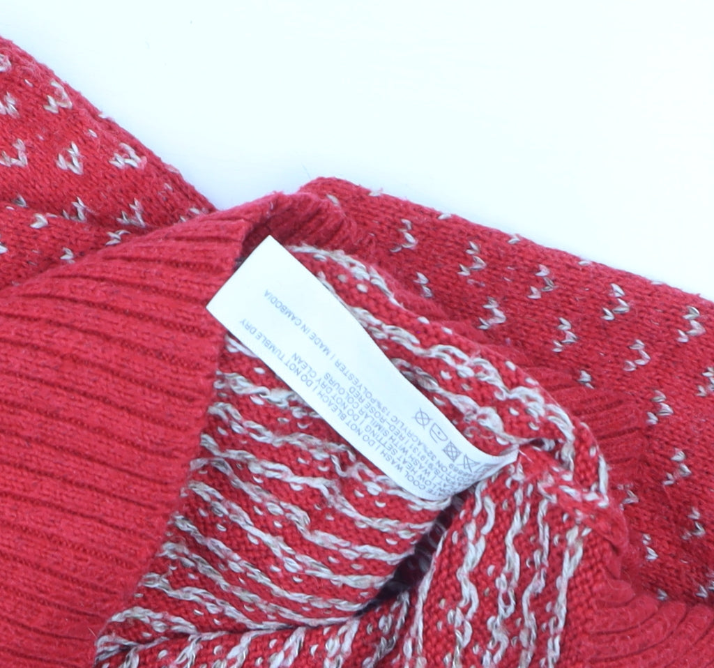 Womens UK Size 8 FatFace Red Pullover Jumper