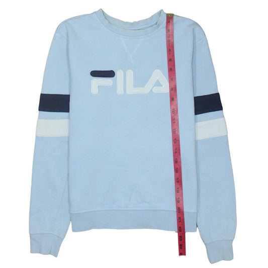 Womens UK Size S FILA Blue Pullover Sweatshirt