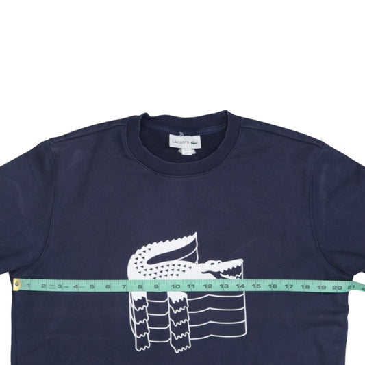 Mens UK Size M Lacoste Blue Pullover Sweatshirt