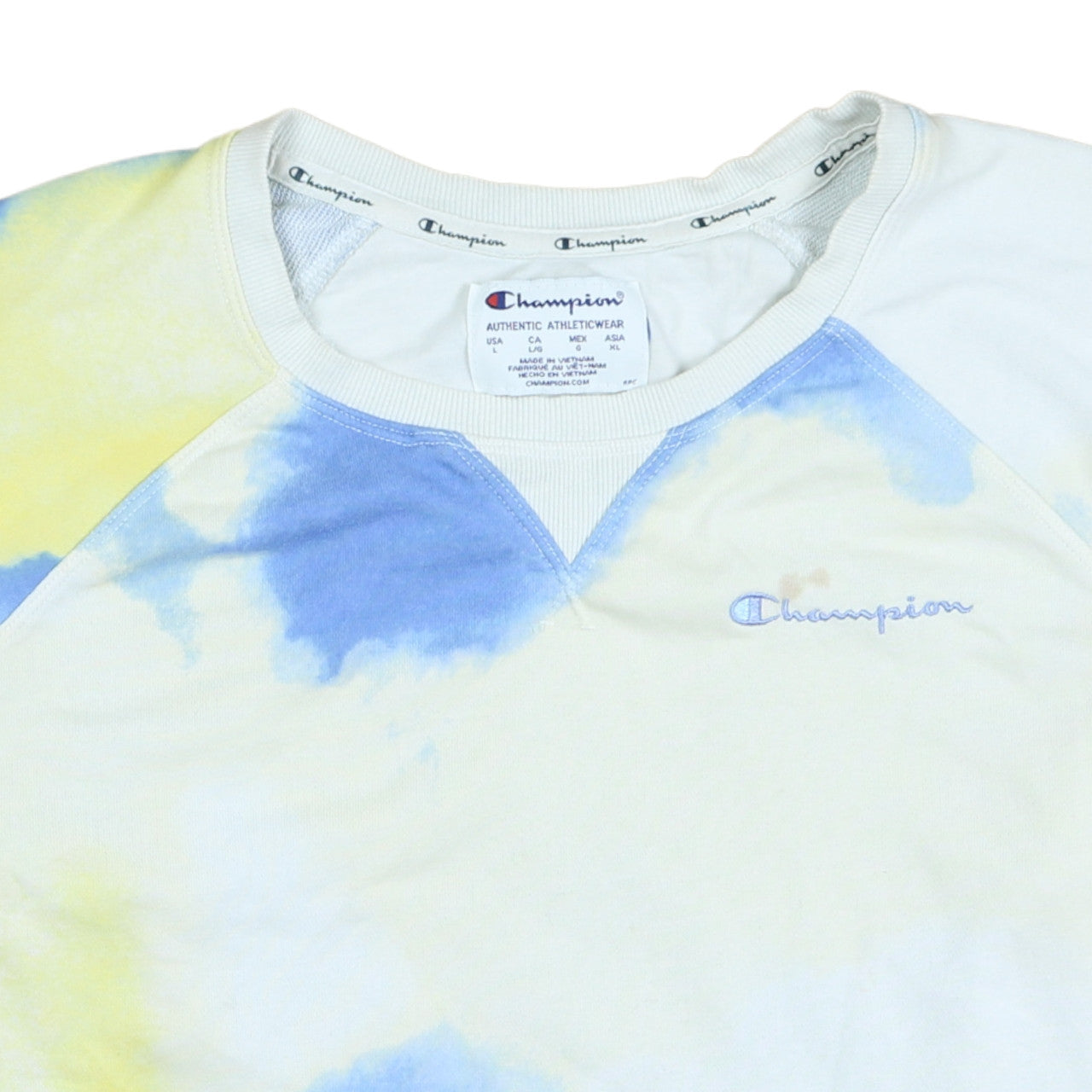 Womens UK Size L Champion Multicoloured Pullover Sweatshirt
