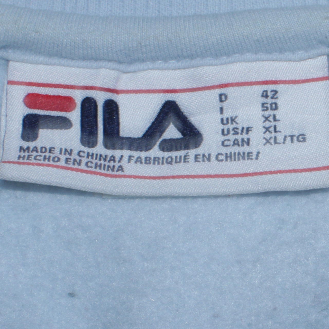 Womens UK Size XL FILA Blue Pullover Sweatshirt