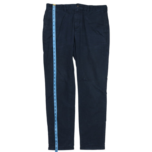 Mens UK Size 34 Tommy Hilfiger Regular Fit Chino Blue Trousers