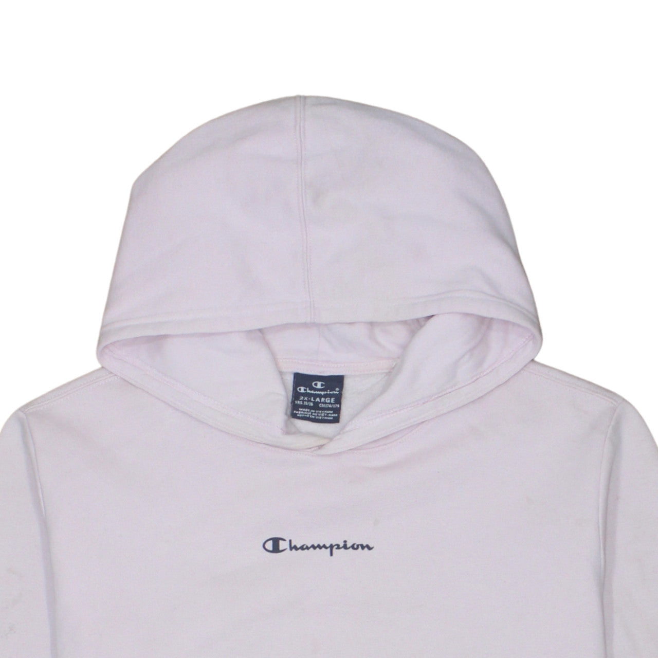 Additional view of Champion girls’ pink pullover hoodie 15-16 years cotton blend logo sweatshirt