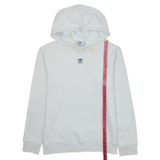 Womens UK Size 8-10 adidas White Pullover Hoodie