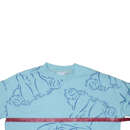 Womens UK Size S Disney Blue Pullover Sweatshirt