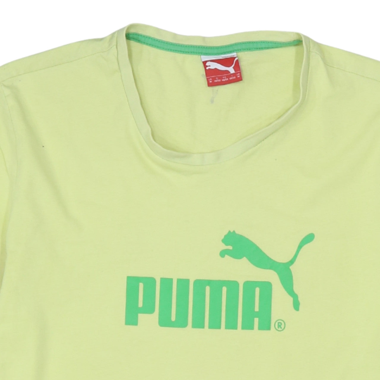 Mens UK Size M PUMA Green T-Shirt