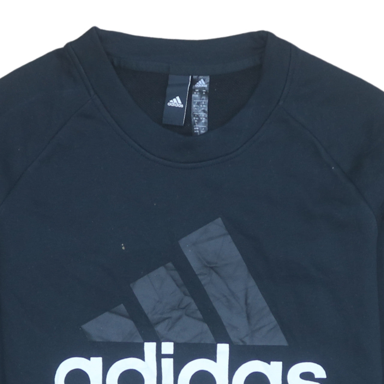 Womens UK Size M adidas Black Pullover Sweatshirt
