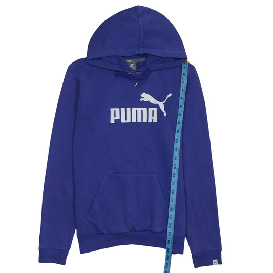 Womens UK Size 10 PUMA Blue Pullover Hoodie
