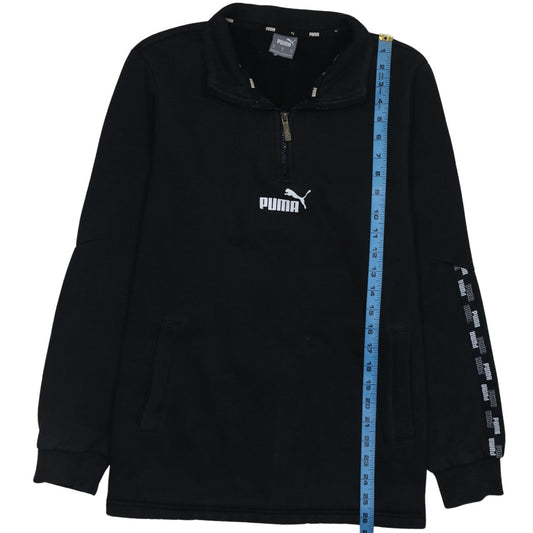 Mens UK Size M PUMA Black Henley Sweatshirt