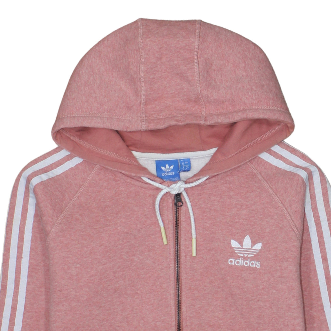 Womens UK Size 12 adidas Pink Full Zip Hoodie
