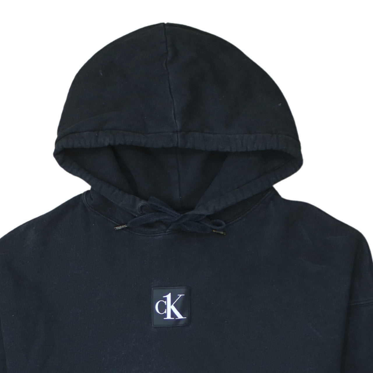 Womens UK Size S Calvin Klein Jeans Black Pullover Hoodie