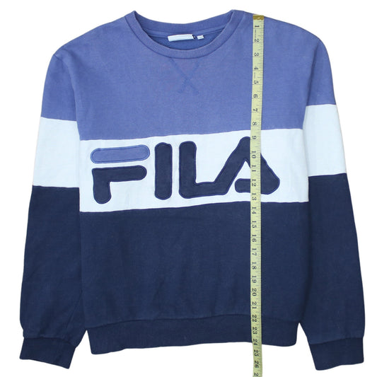Womens UK Size L FILA Blue Pullover Sweatshirt