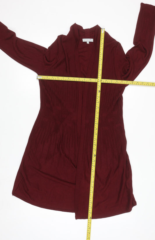 Womens UK Size 12 Marks and Spencer Red Cardigan Jumper