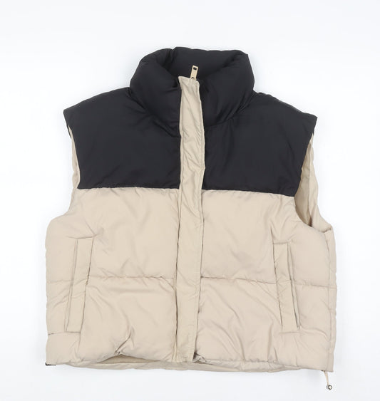 Womens UK Size 12 Brave Soul Beige Puffer Jacket