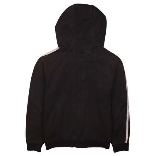 Adidas Boys Black Full Zip Hoodie Size 11-12 Years Sportswear