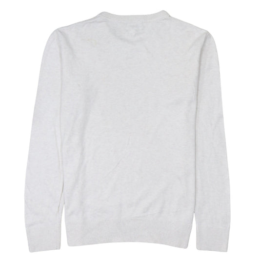 Mens UK Size S Gap White Pullover Jumper