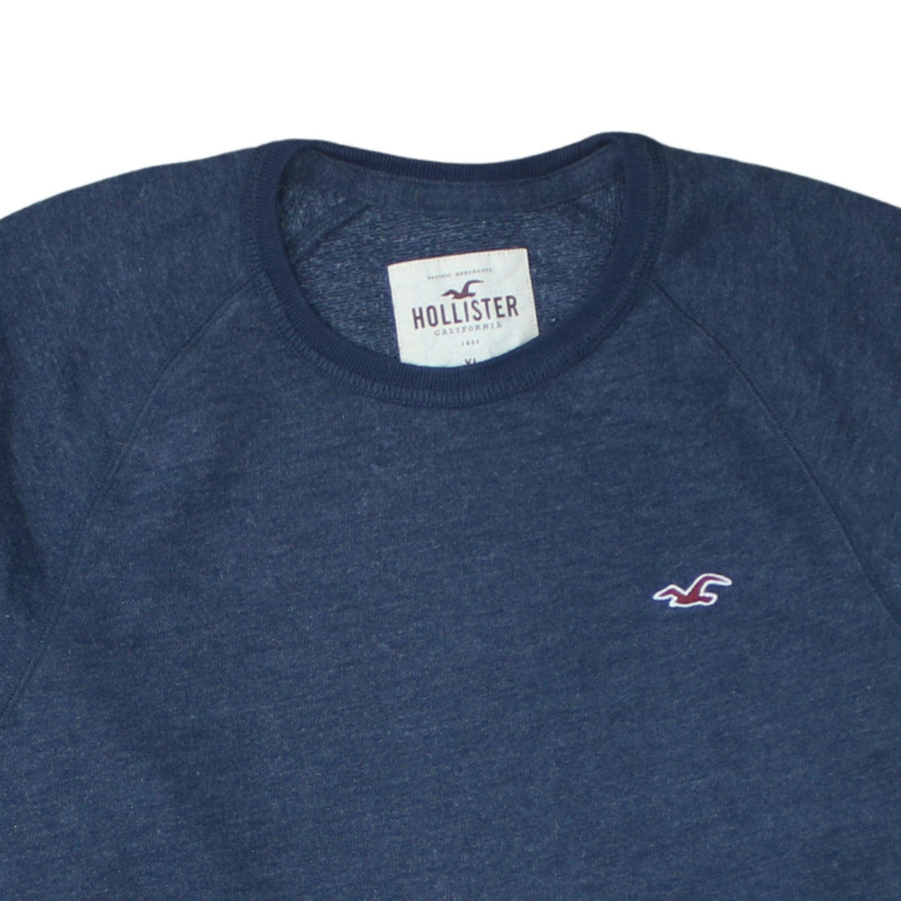 Mens UK Size XL Hollister Blue Pullover Sweatshirt