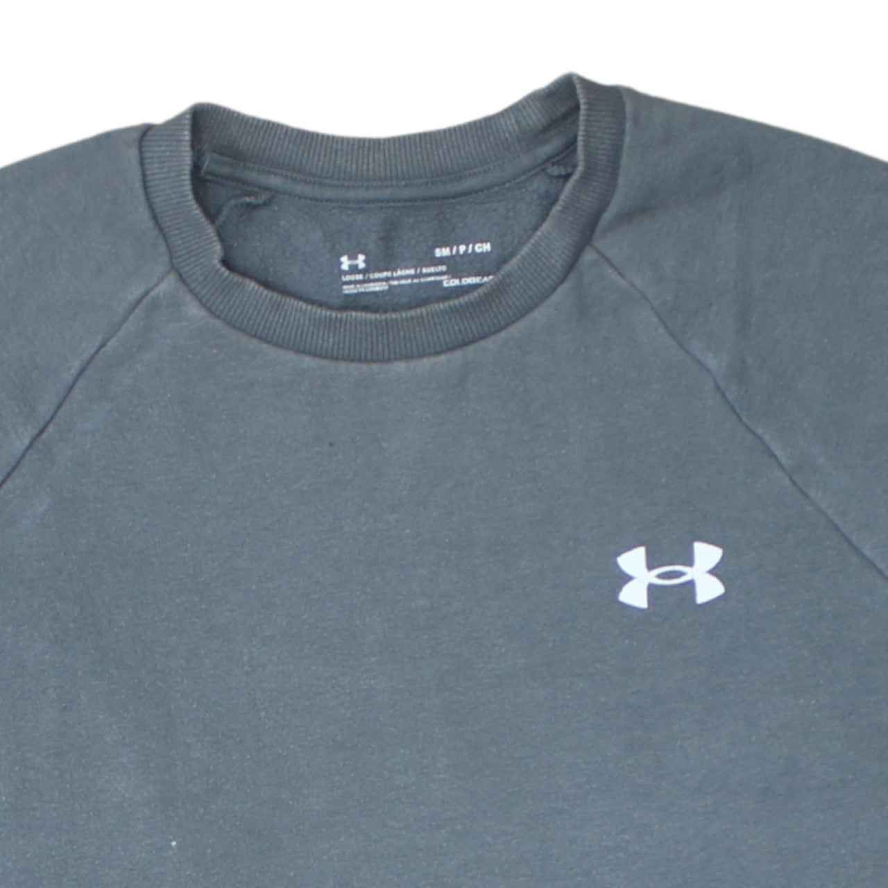 Mens UK Size S Under armour Grey Pullover Sweatshirt