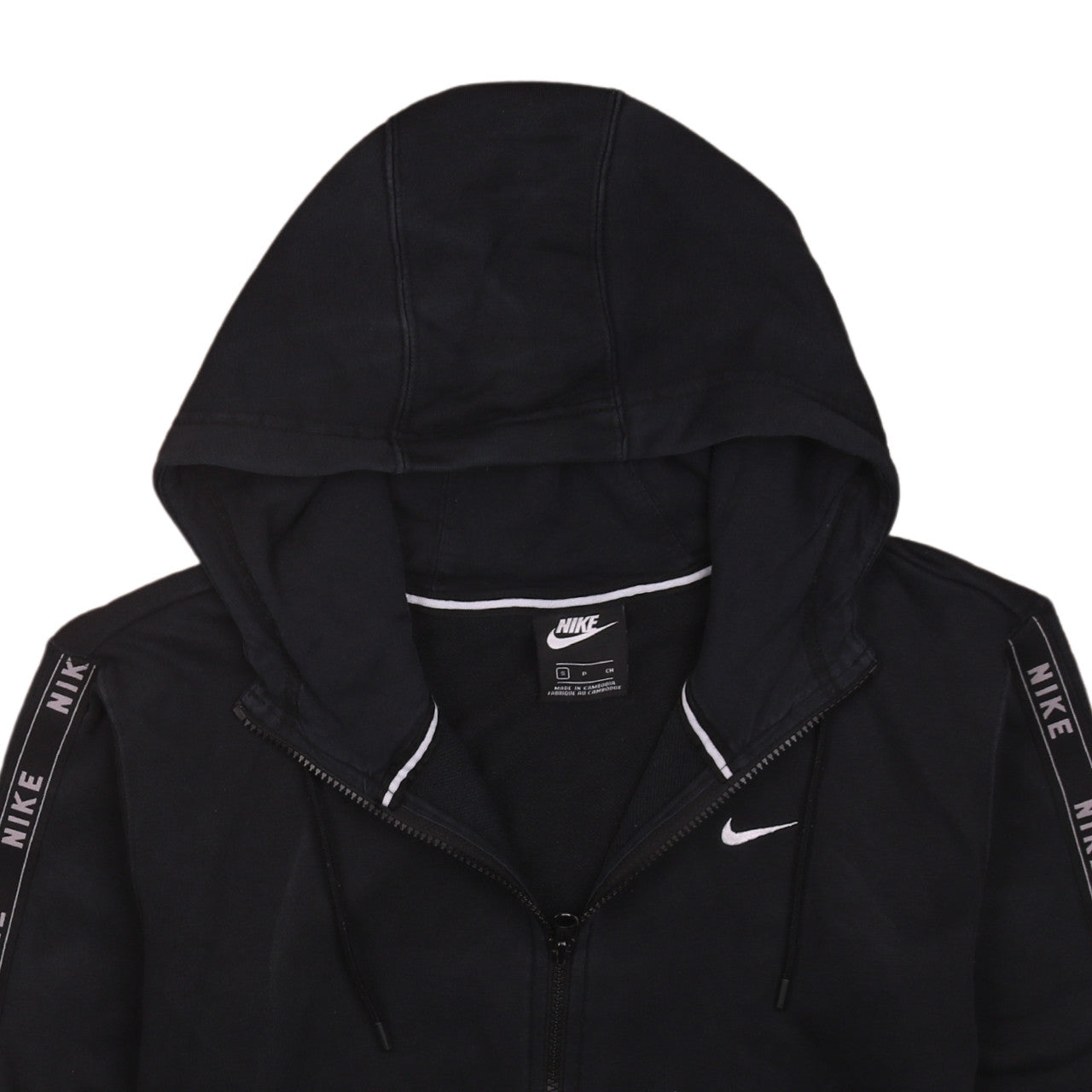 Mens UK Size S Nike Black Full Zip Hoodie