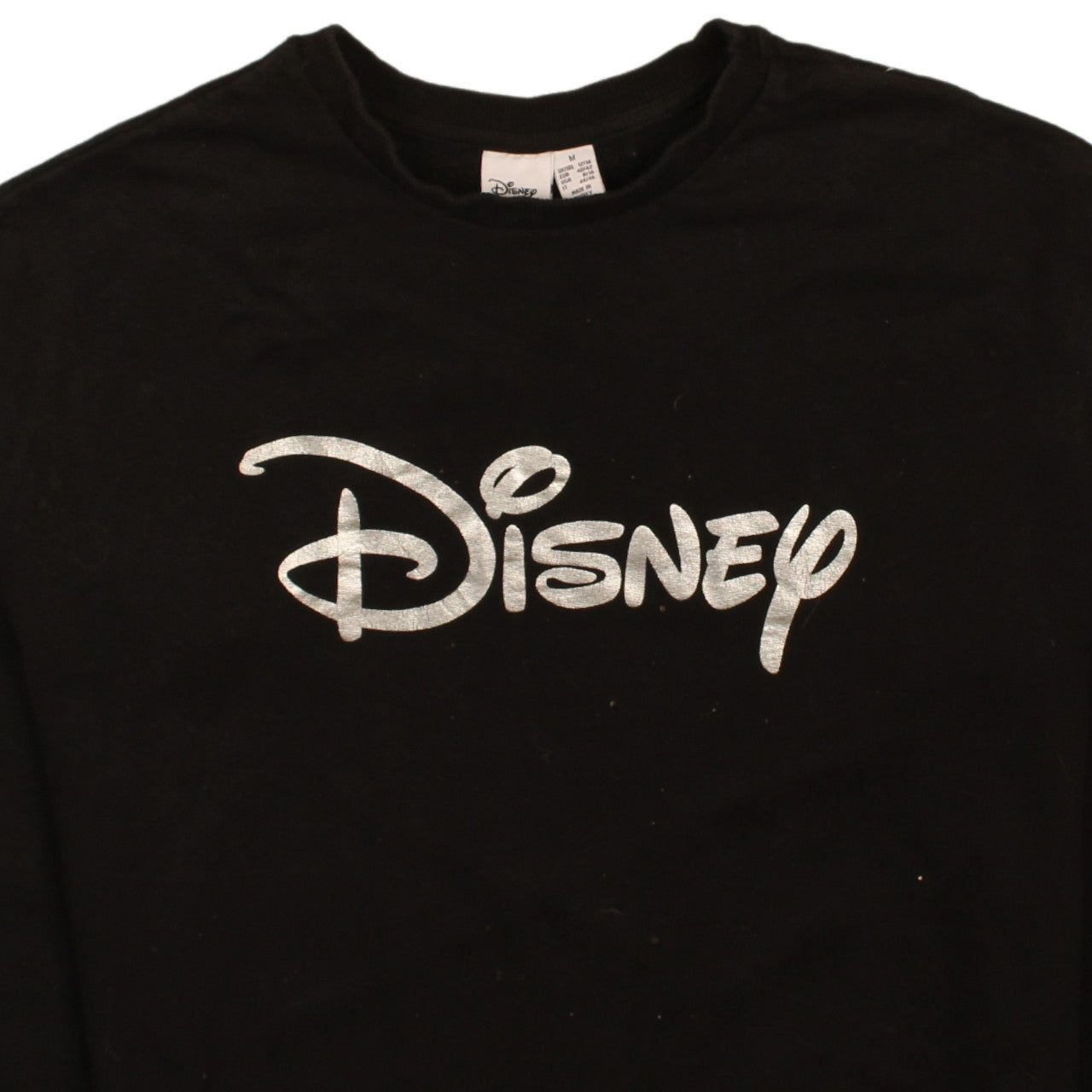 Mens UK Size M Disney Black Pullover Sweatshirt