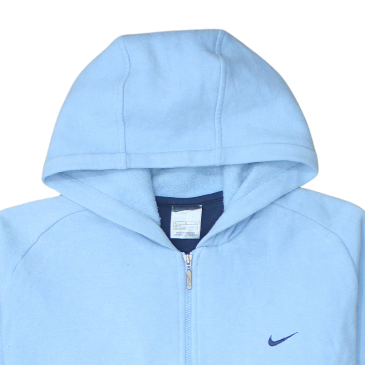 Womens UK Size 14 Nike Blue Full Zip Hoodie
