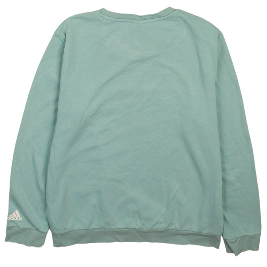 Womens UK Size XL adidas Green Pullover Sweatshirt