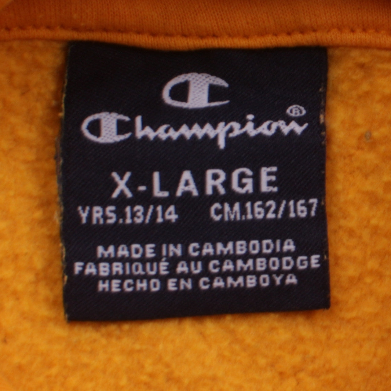 Boys UK Size 13-14 Years Champion Orange Pullover Hoodie