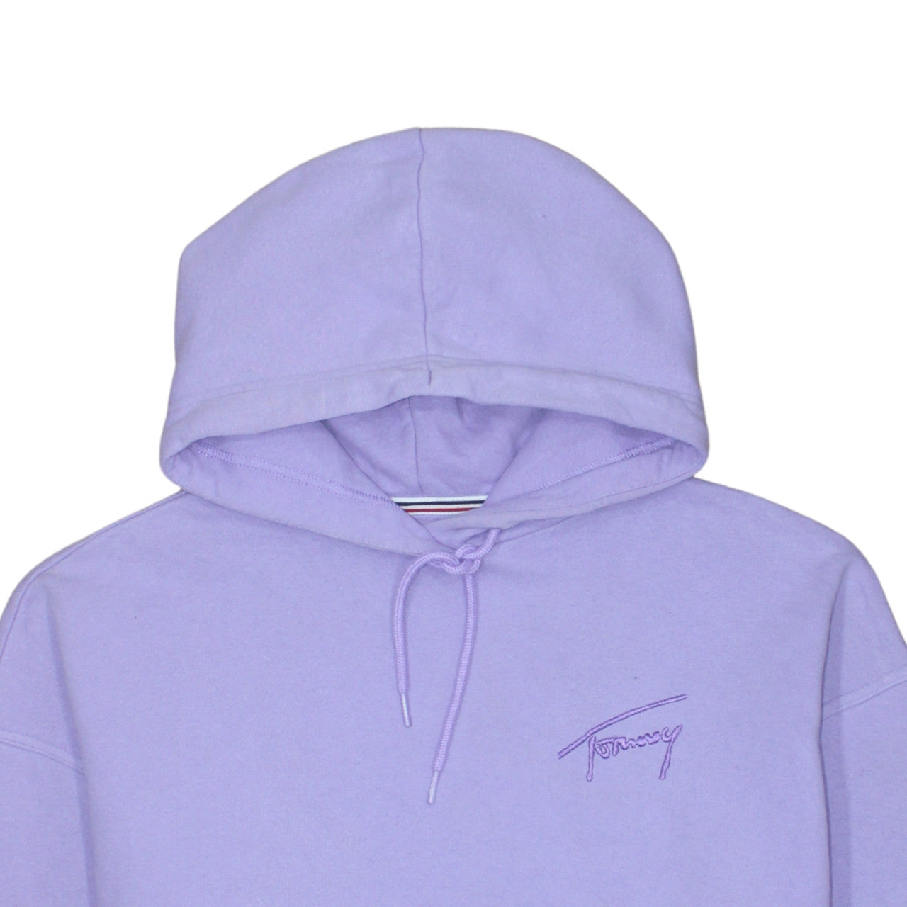 Womens UK Size M Tommy Jeans Purple Pullover Hoodie
