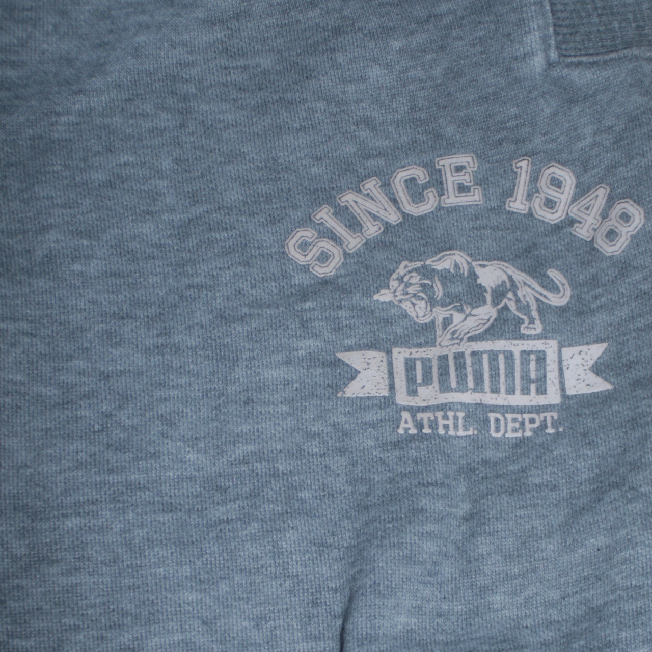Mens UK Size S PUMA Regular Fit Jogger Grey Trousers