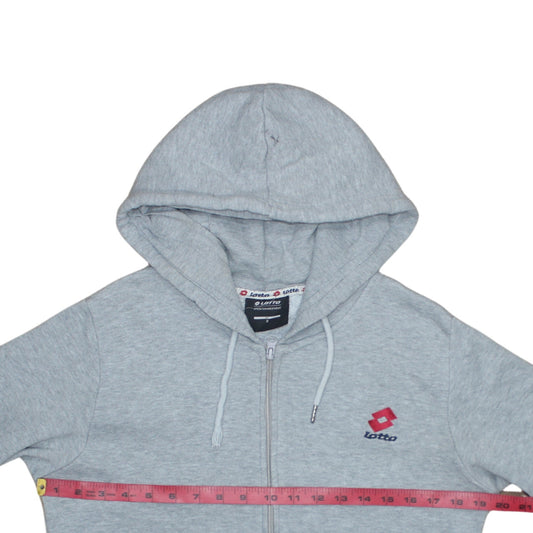 Mens UK Size S Lotto Grey Full Zip Hoodie