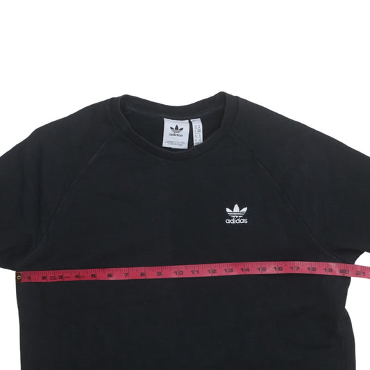 Mens UK Size M adidas Black Pullover Sweatshirt