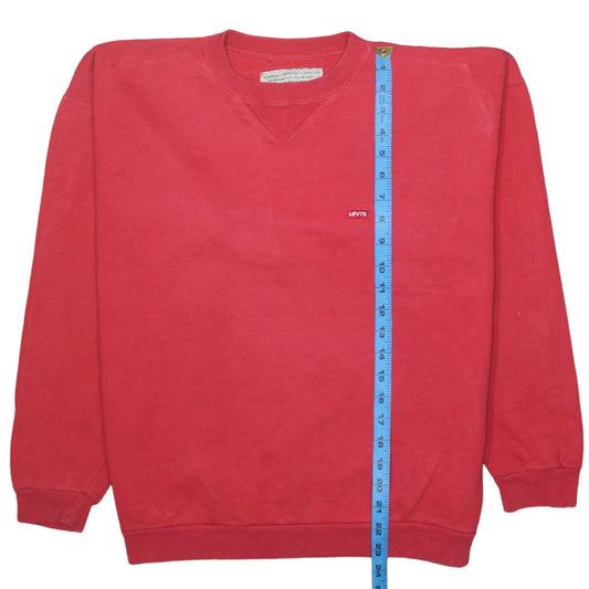 Womens UK Size M Levi's Red Pullover Sweatshirt