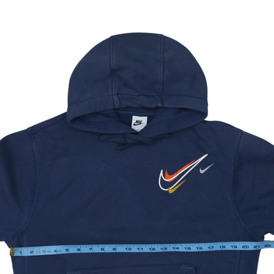 Mens UK Size XS Nike Blue Pullover Hoodie