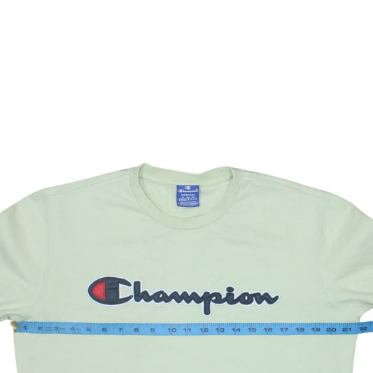 Womens UK Size M Champion Green Pullover Sweatshirt