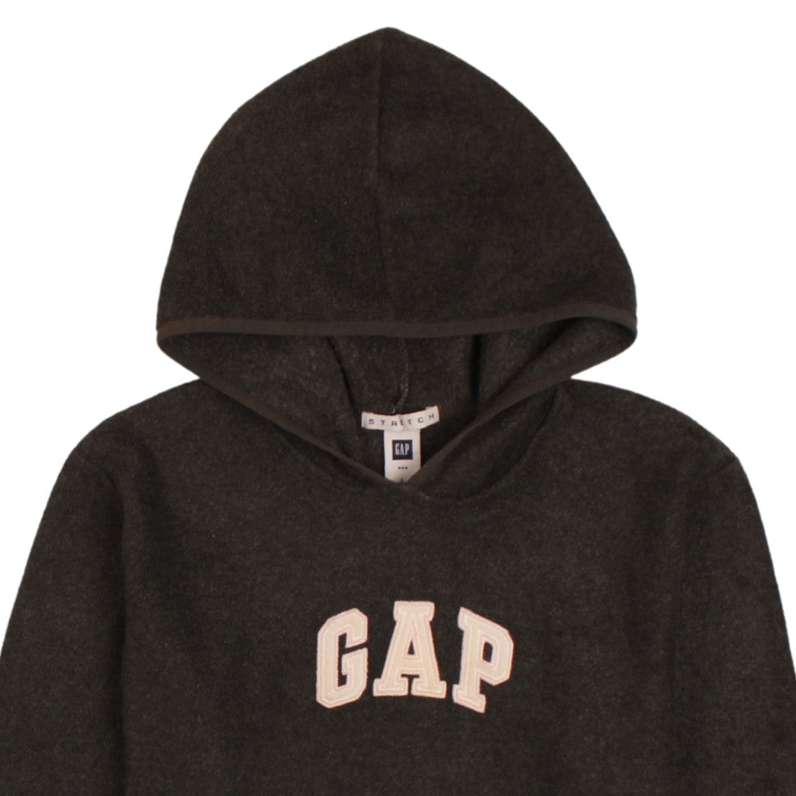 Gap Women's Black L Pullover Hoodie with Logo and Kangaroo Pocket